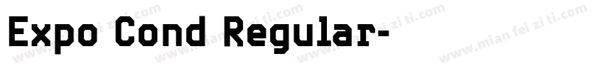 Expo Cond Regular字体转换